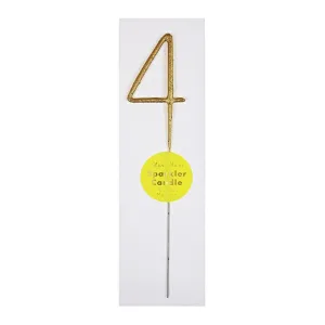 Gold Sparkler Candle - 4
