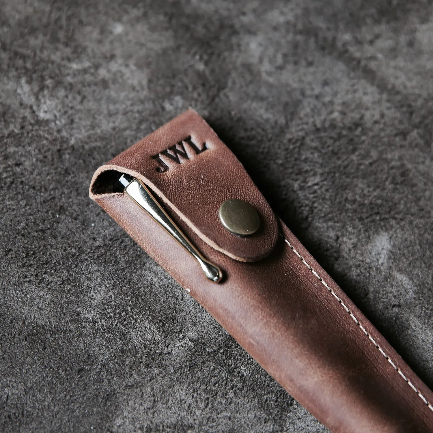 Hand-Turned Rose Wood Fountain Pen   Personalized Pen Sleeve