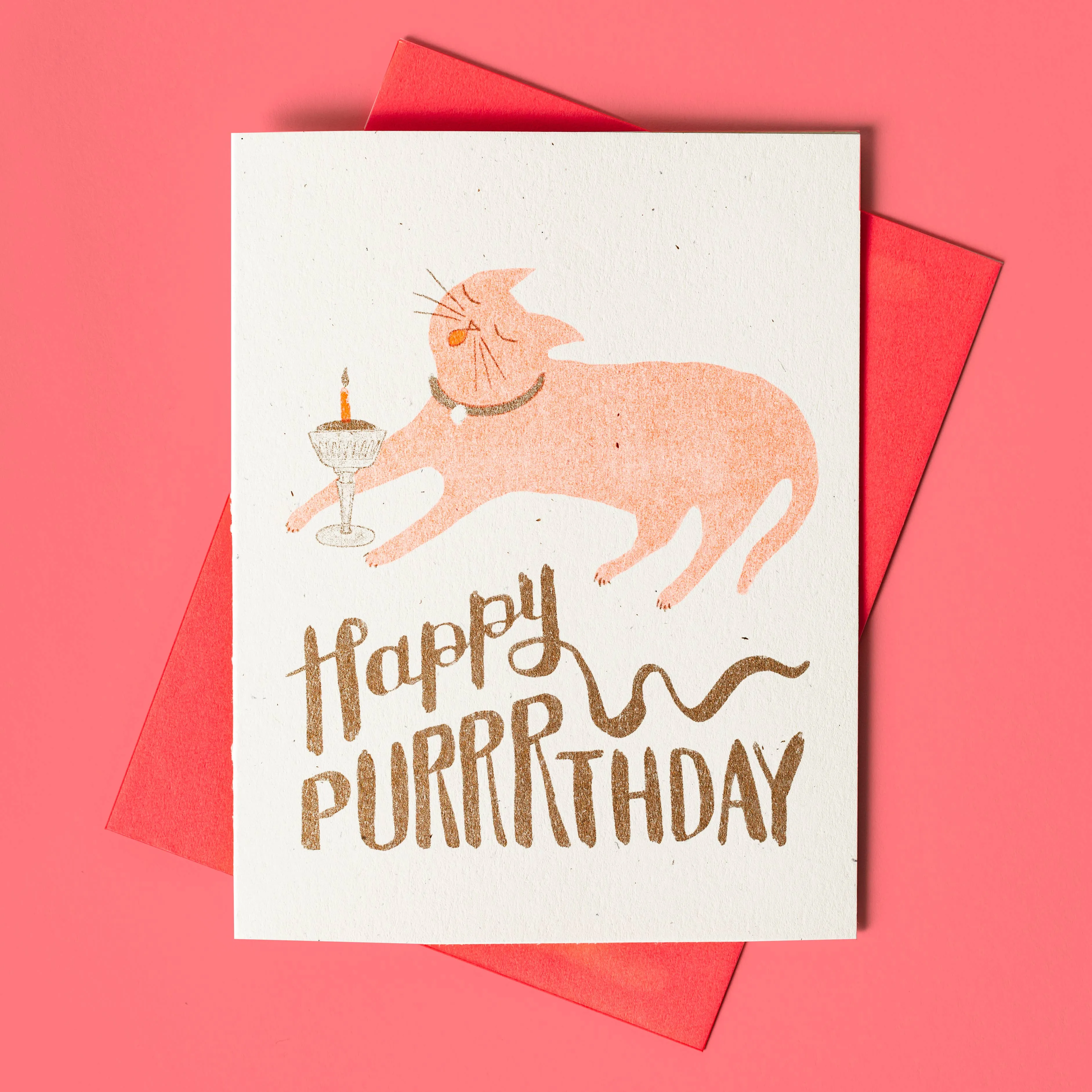 Happy Purrrthday Cat Card