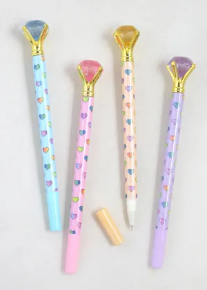 Heart & Diamond Top Pen