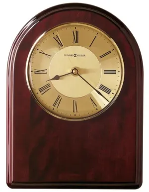 Howard Miller Honor Time III Clock - Plaque - Arched Top - Rosewood