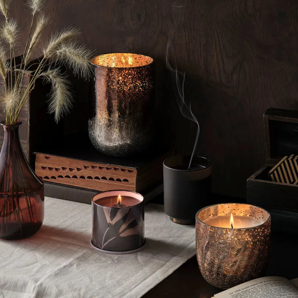 ILLUME Woodfire Large Boxed Crackle Glass Candle