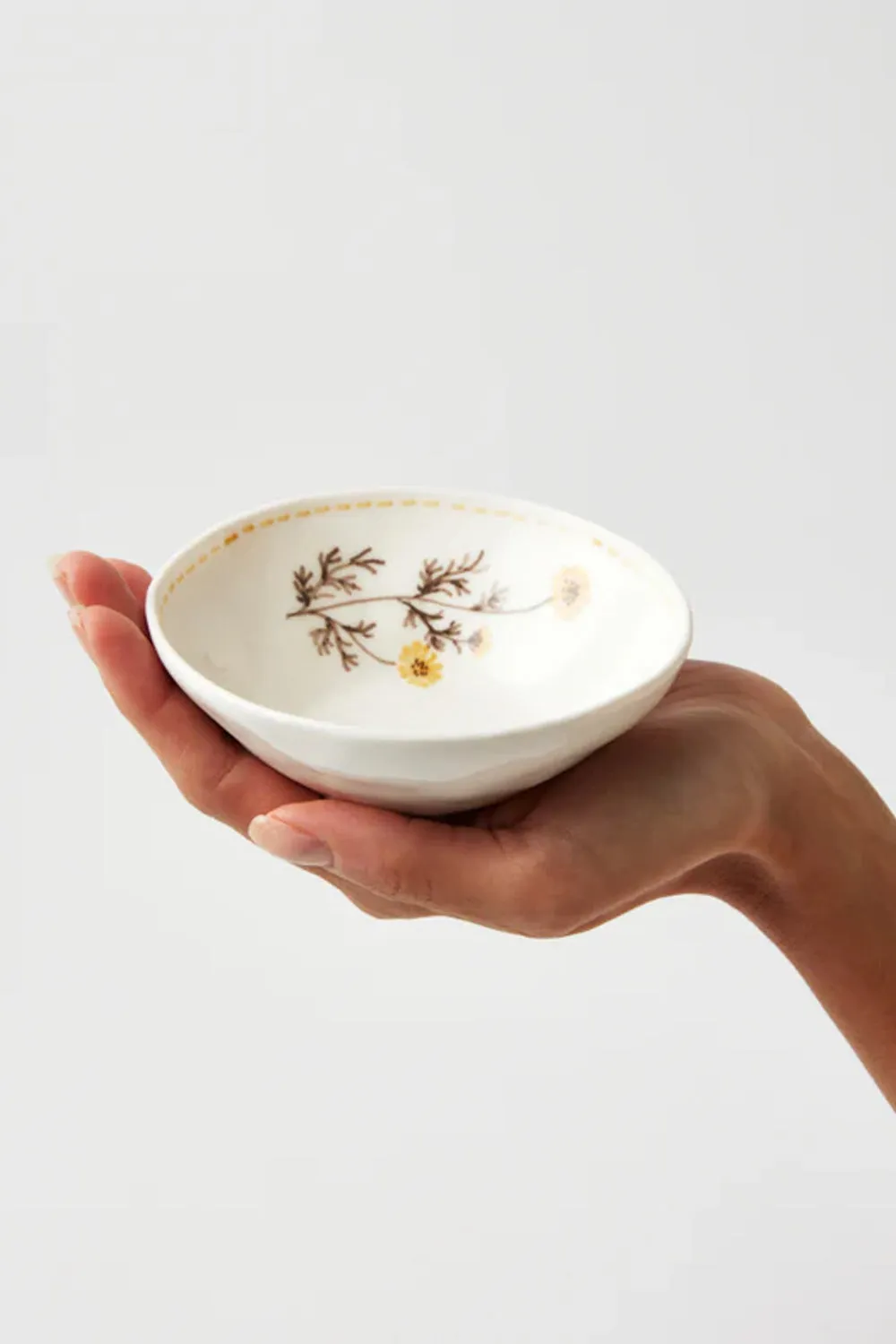 JONES & CO BLOSSOM MUSTARD BOWL