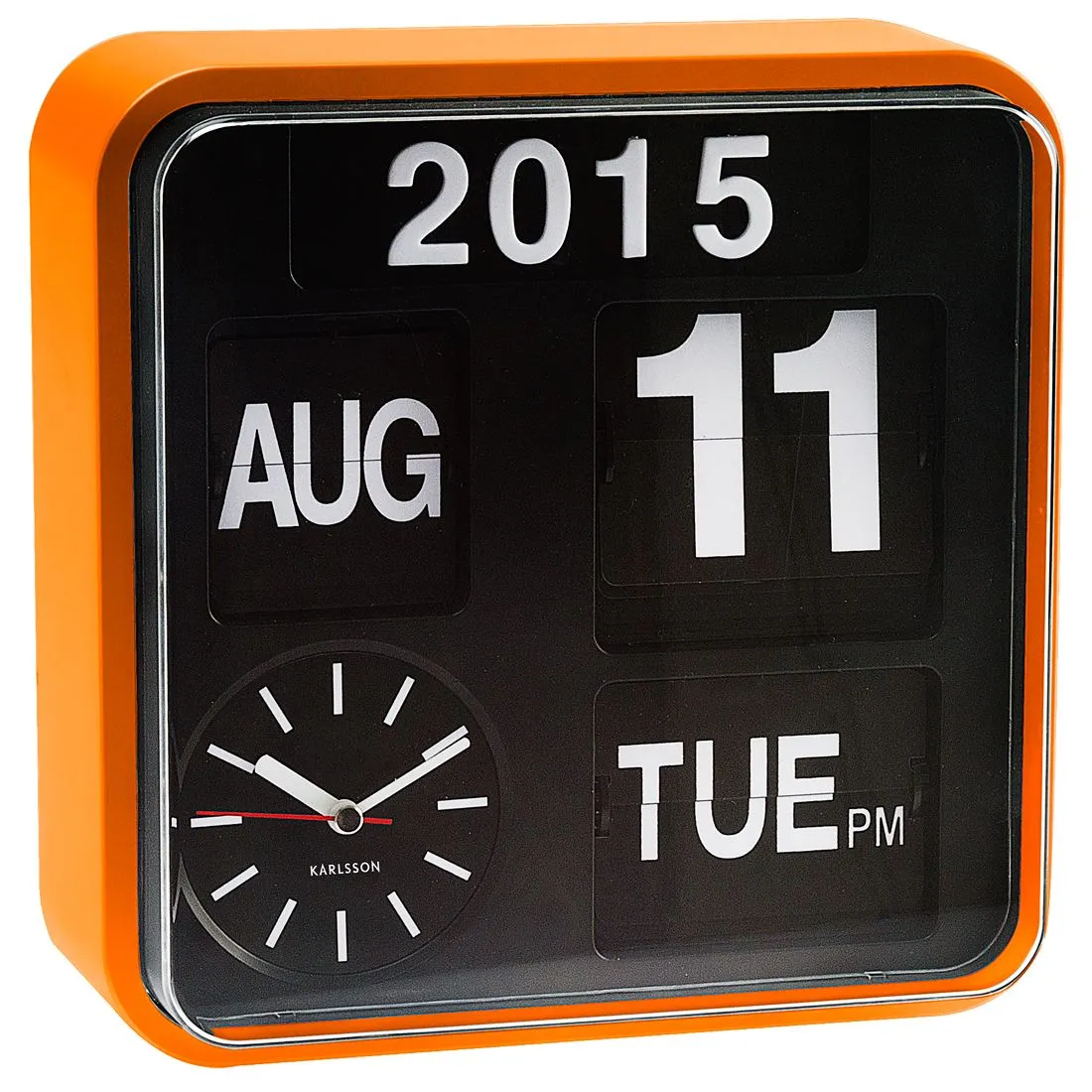 Karlsson Mini Flip 24.5cm Square Retro Wall Clock