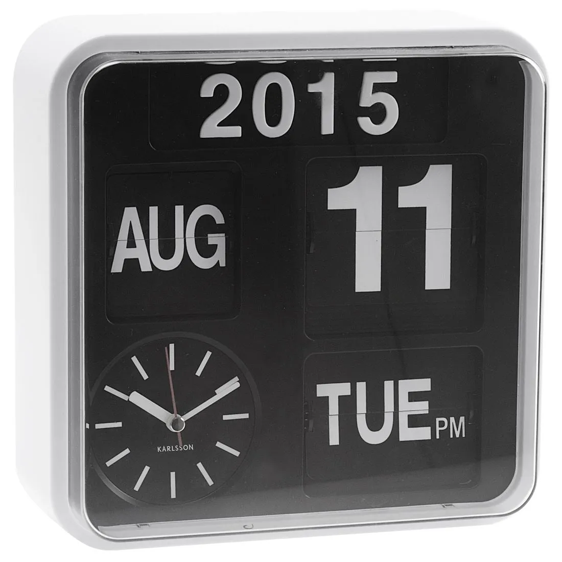 Karlsson Mini Flip 24.5cm Square Retro Wall Clock