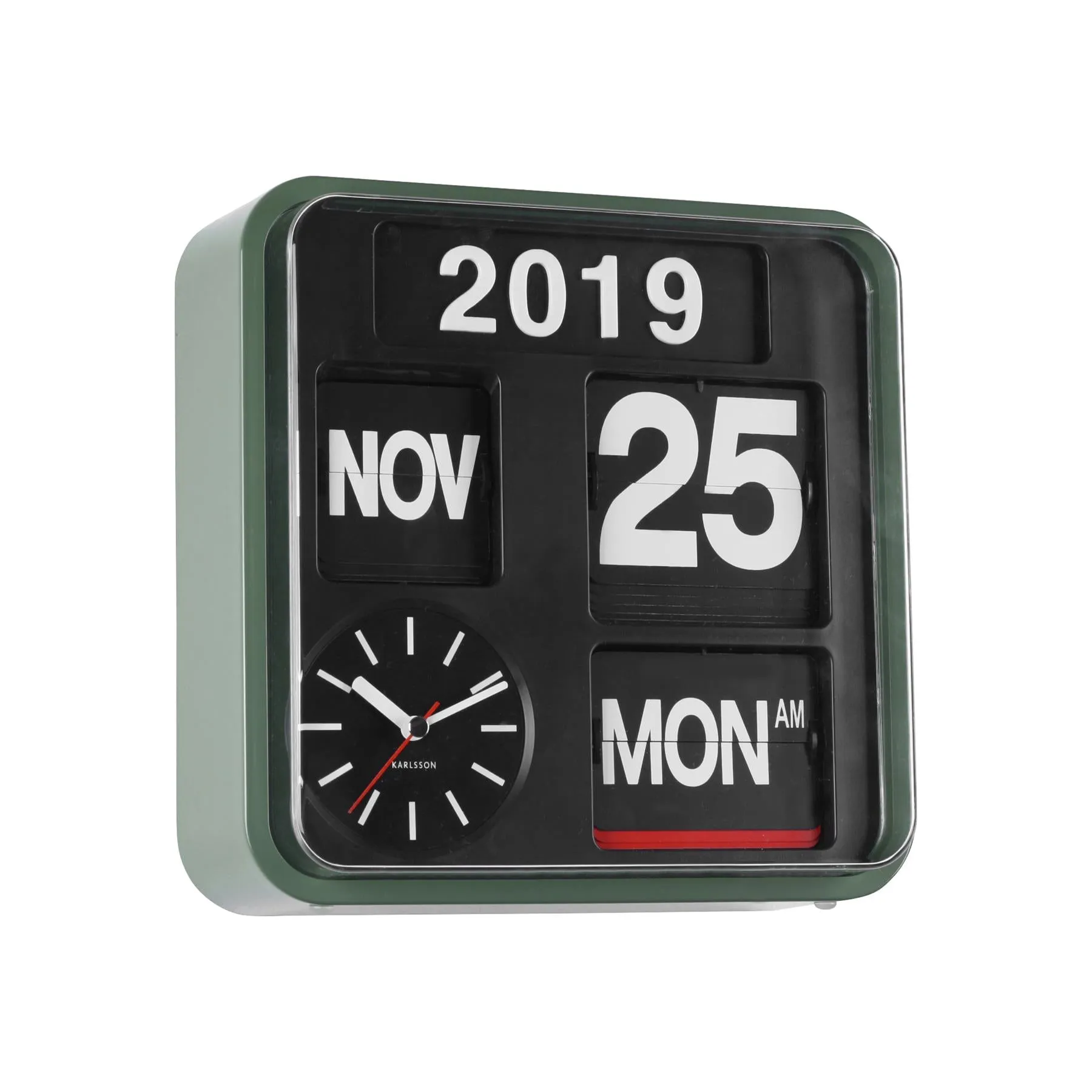 Karlsson Mini Flip 24.5cm Square Retro Wall Clock