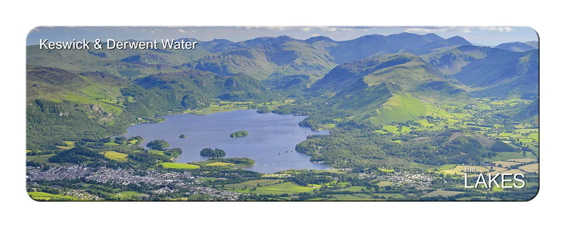 Keswick and Derwent Water Panoramic Fridge Magnet