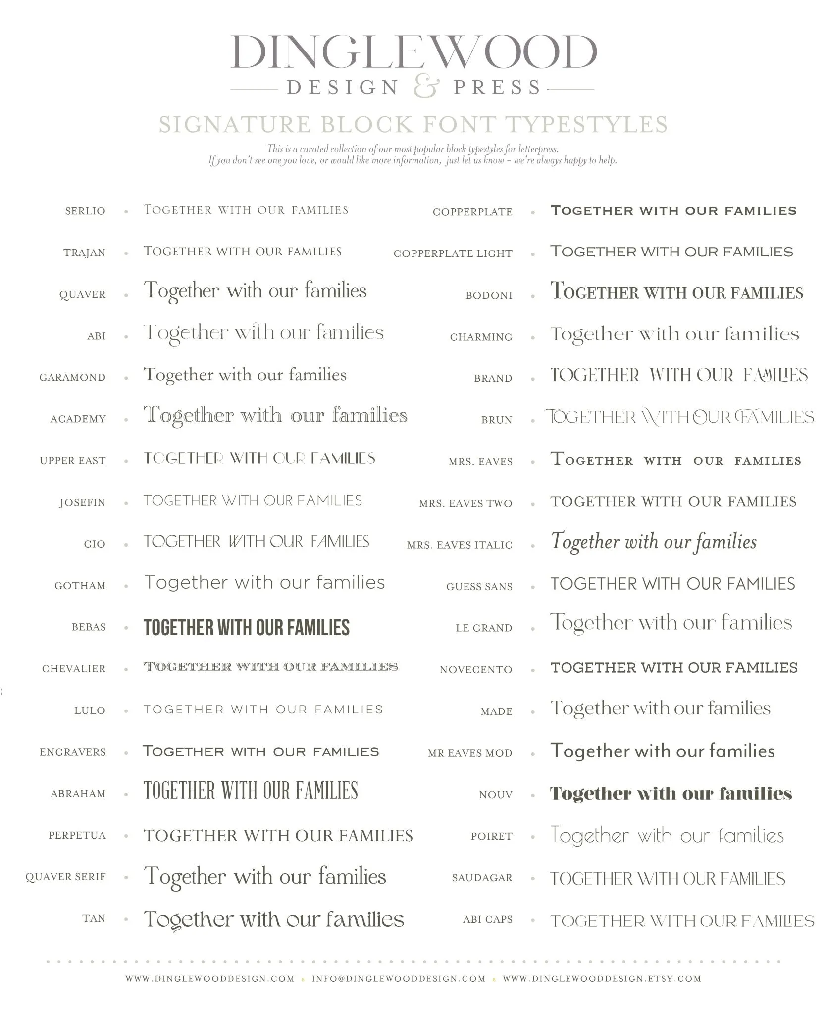 Kevin KW- Letterpress Stationery