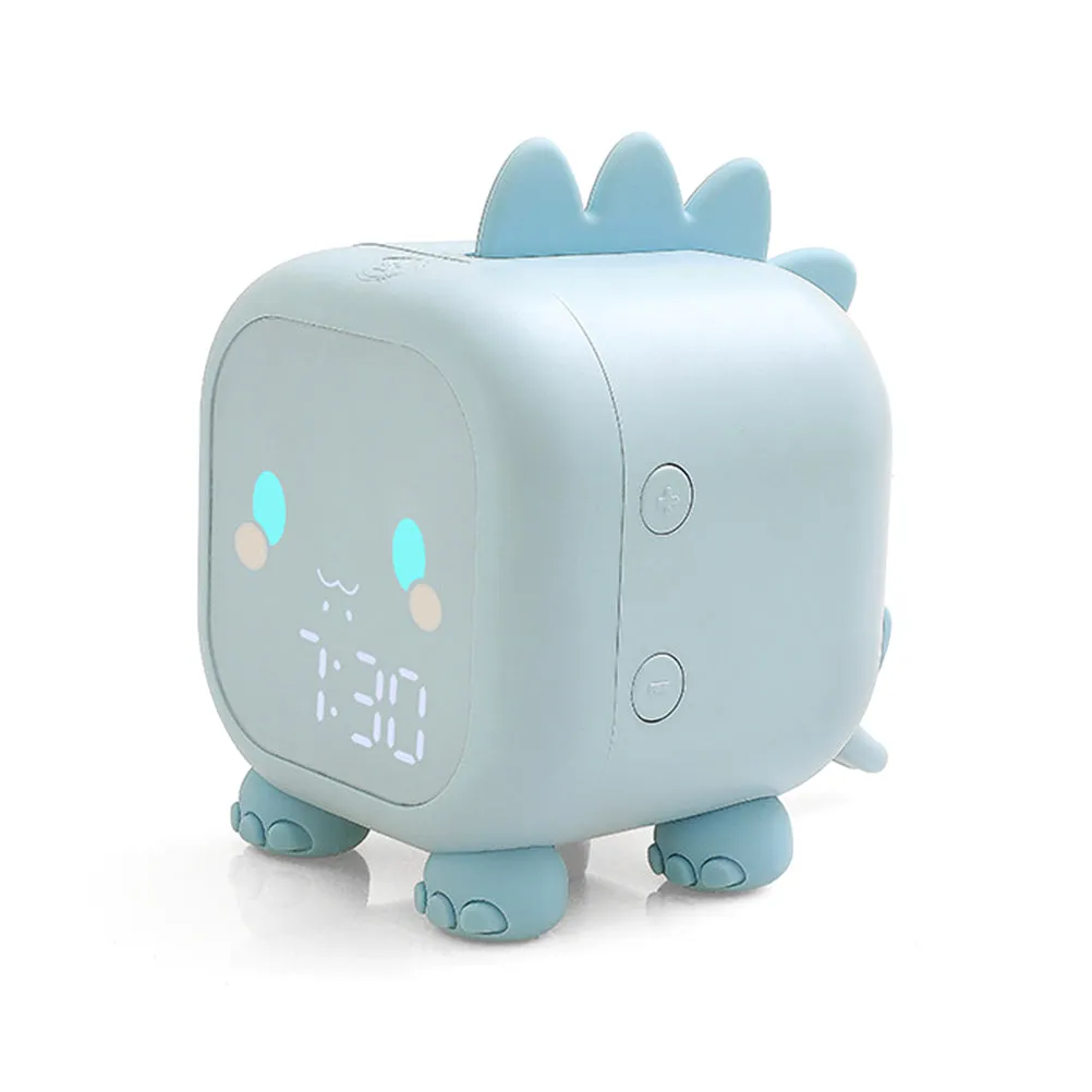 Kids Alarm Clock Cute Dinosaur Digital Alarm Clock For Kids Bedside Clock Children'S Sleep Trainier Wake Up Night Light Relojes