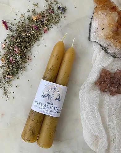 Libra Beeswax Ritual Candles