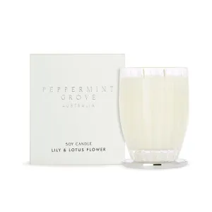 LILY & LOTUS FLOWER LARGE CANDLE 370G