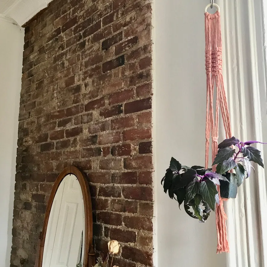 Macrame Rope Hanging Planter/ Cotton Boho Plant Hanger/Plant Hanger/ Indoor Outdoor Hanging Plant Holder