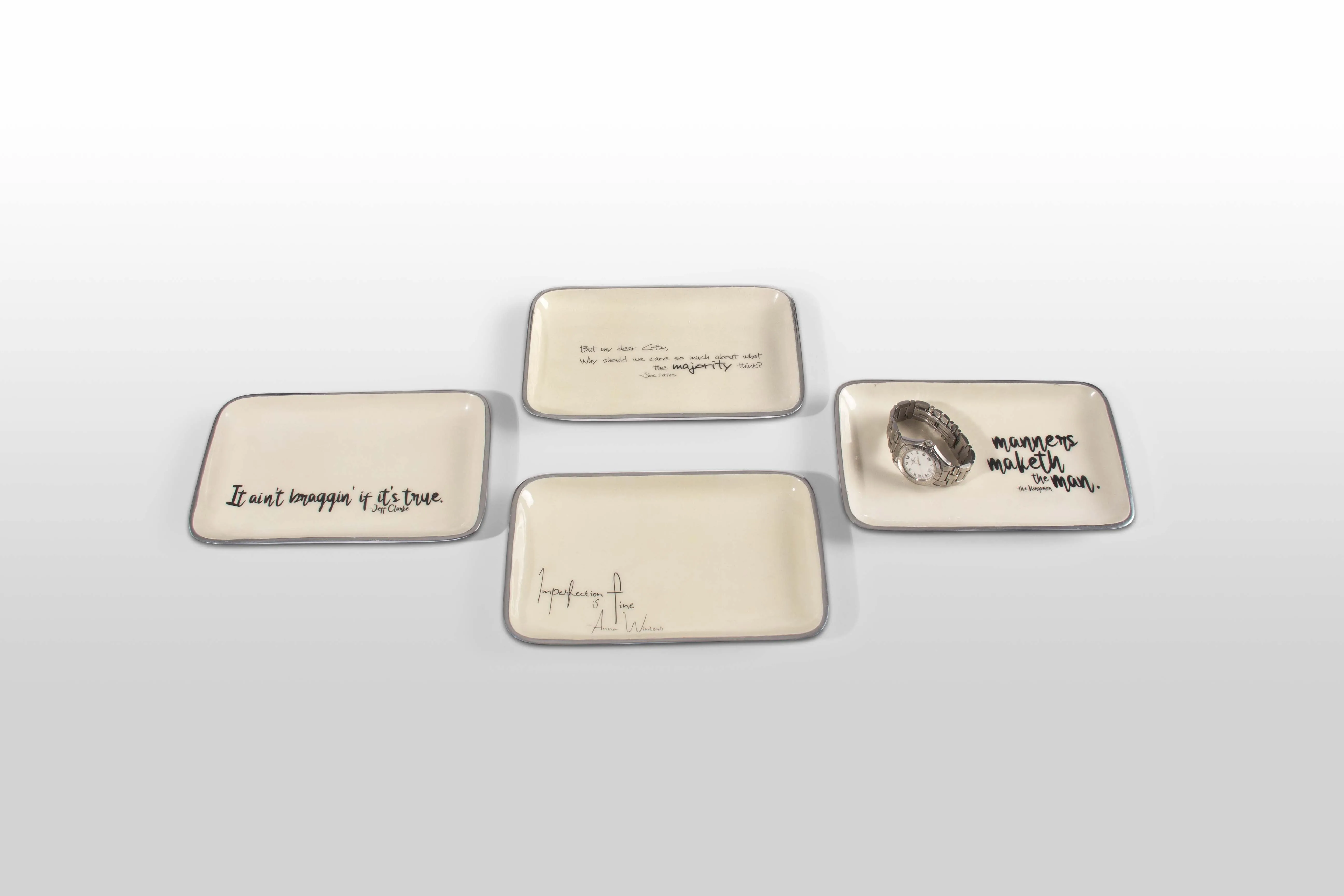 “Manners Maketh The Man” The Kingsman - Valet Tray with Quote