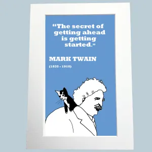 Mark Twain Print (on getting started)