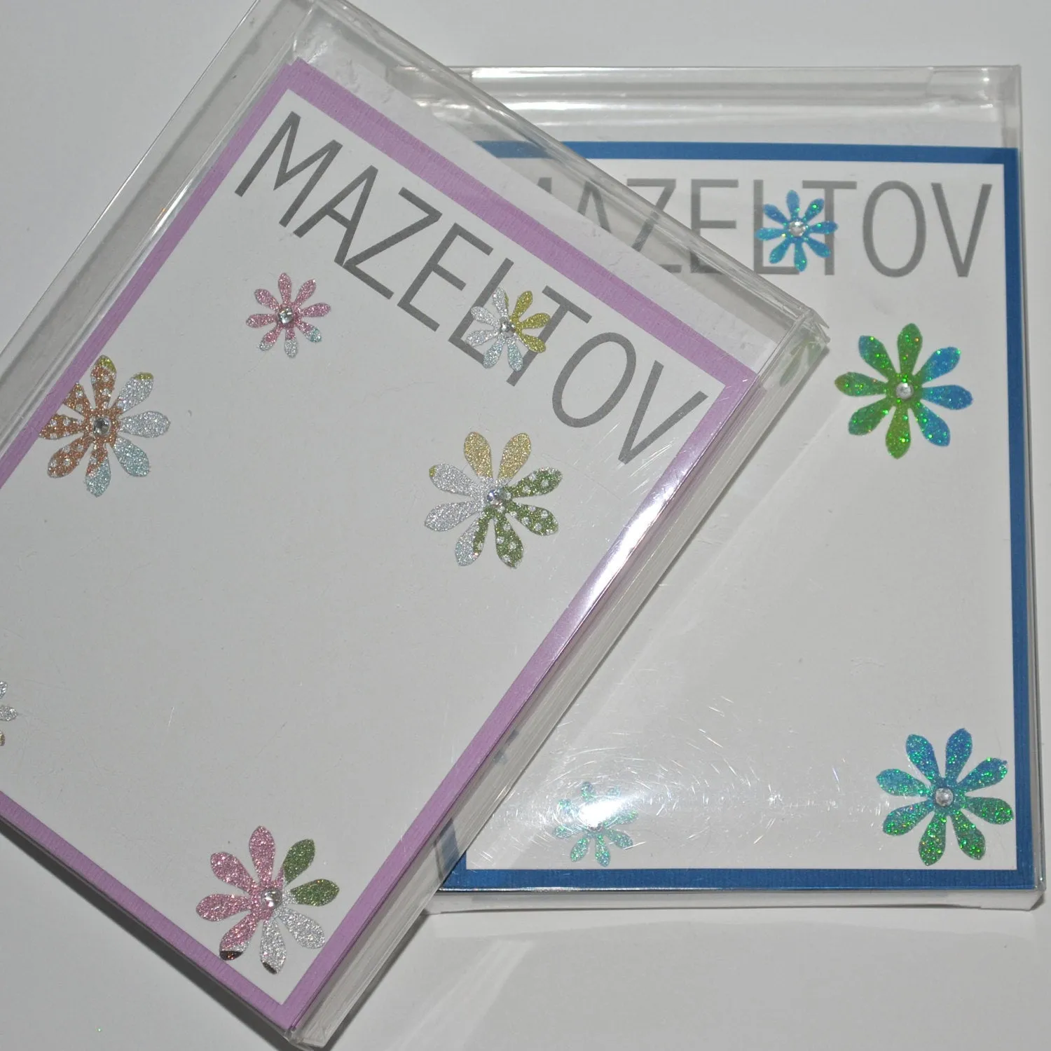 Mazel Tov Note Cards - Mazel Tov Stationery - Bat Mitzvah Cards - Flower Stationery - Mazel Tov Cards - Floral Stationery