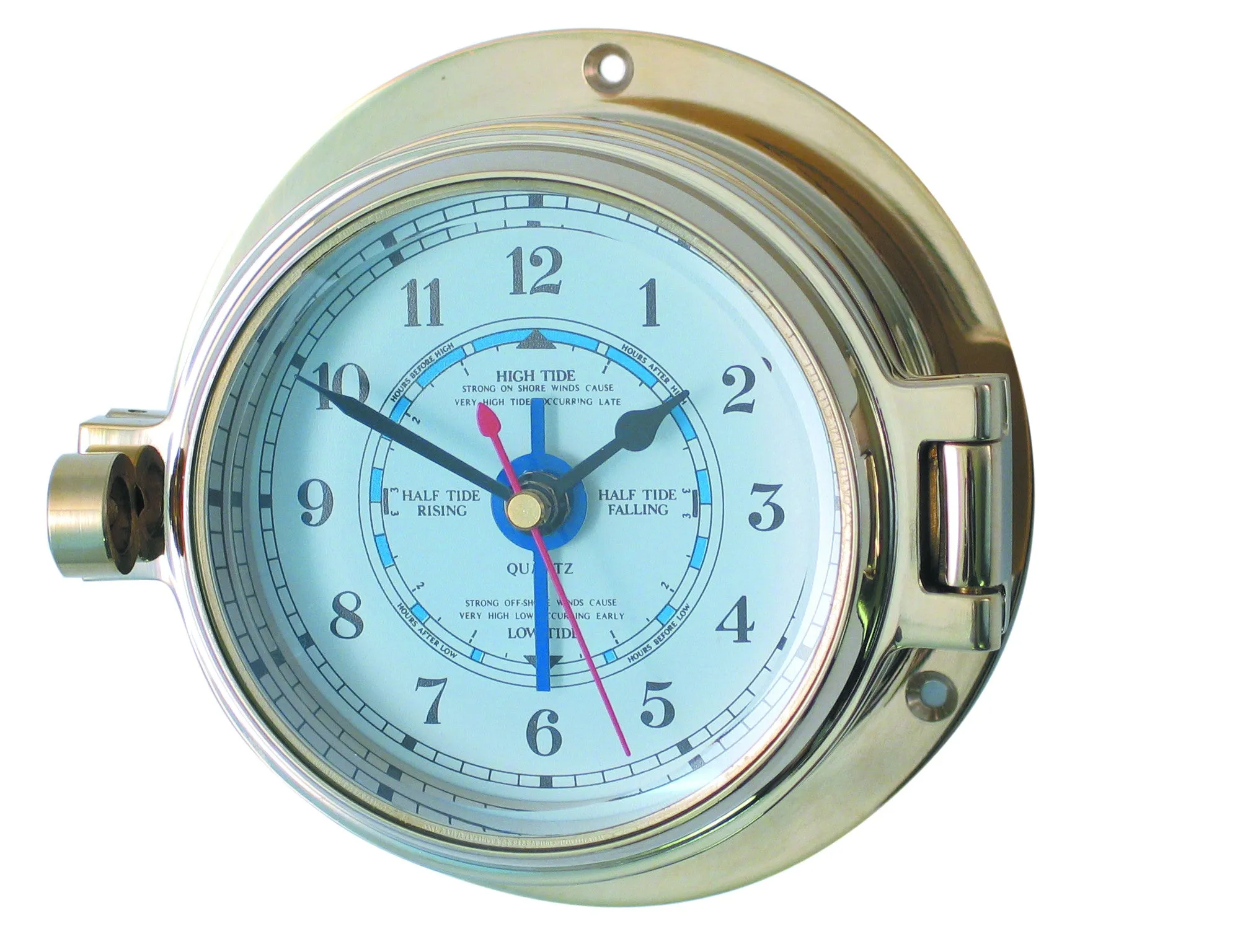 Meridian Zero Channel Brass Tide Clock