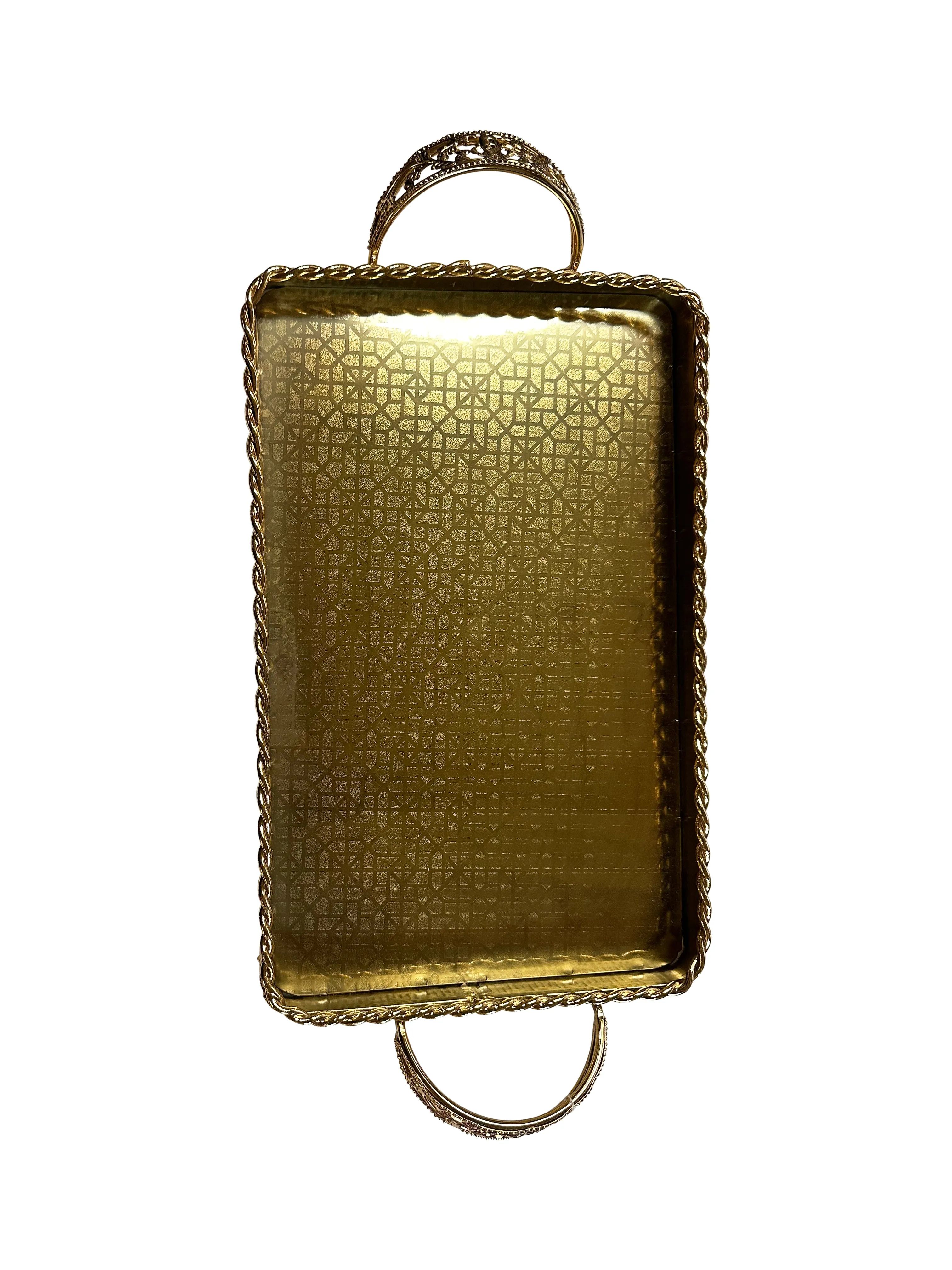 Metal Gold Wedding and Shirnee Tray