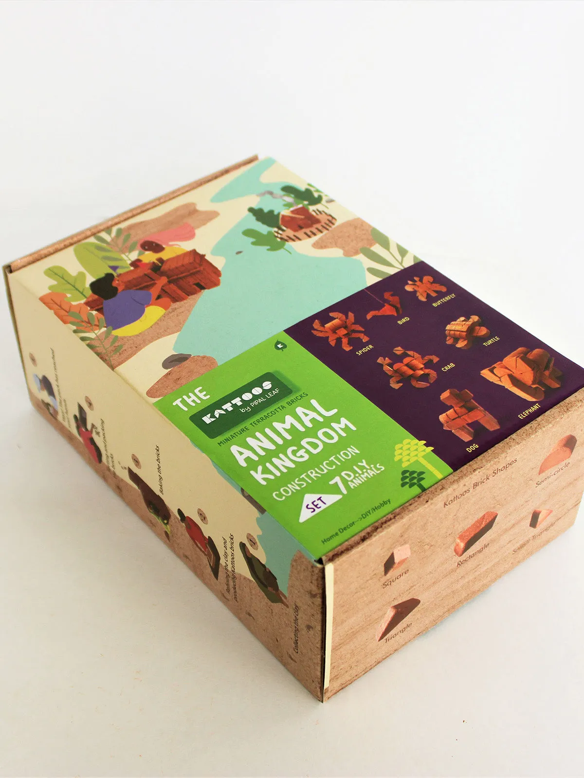 Miniature Terracotta Bricks 7 D.I.Y. Animal Kingdom Construction Set