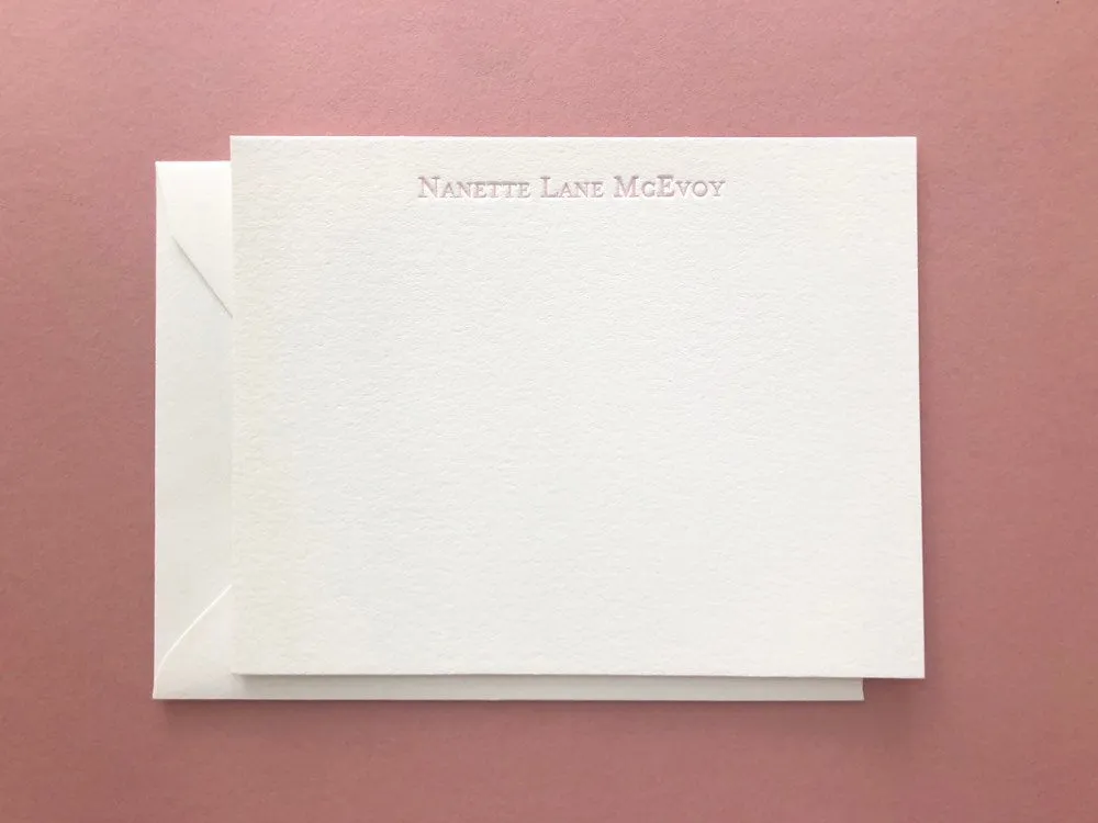 Nanette - Letterpress Stationery