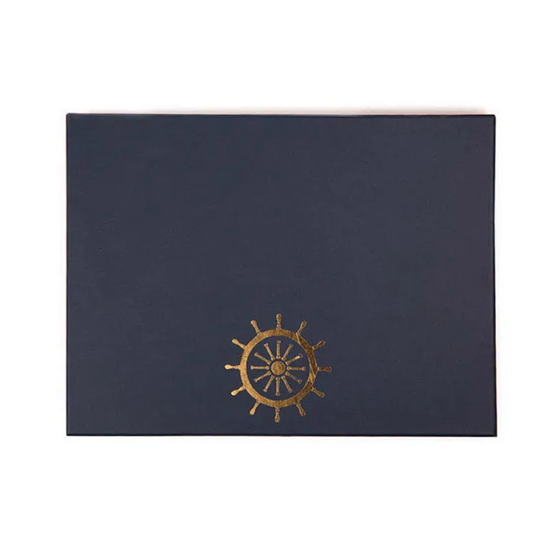 Nautical Explorer Gift Set <br> Notecards & Folded Cards with Matching Envelopes & Notepad <br><span style="font-size: 10px;">Set of 25, Can be Personalised</span>