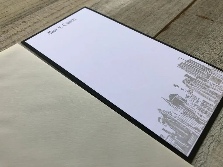 New York Cards - New York Stationery - New York Note Cards - Skyline Cards - Skyline Stationery - Skyline Note Cards - Personalized Cards