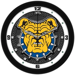 North Carolina A&T Wall Clock - Carbon Fiber Textured