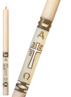 Paschal Candle - Gold Gloria
