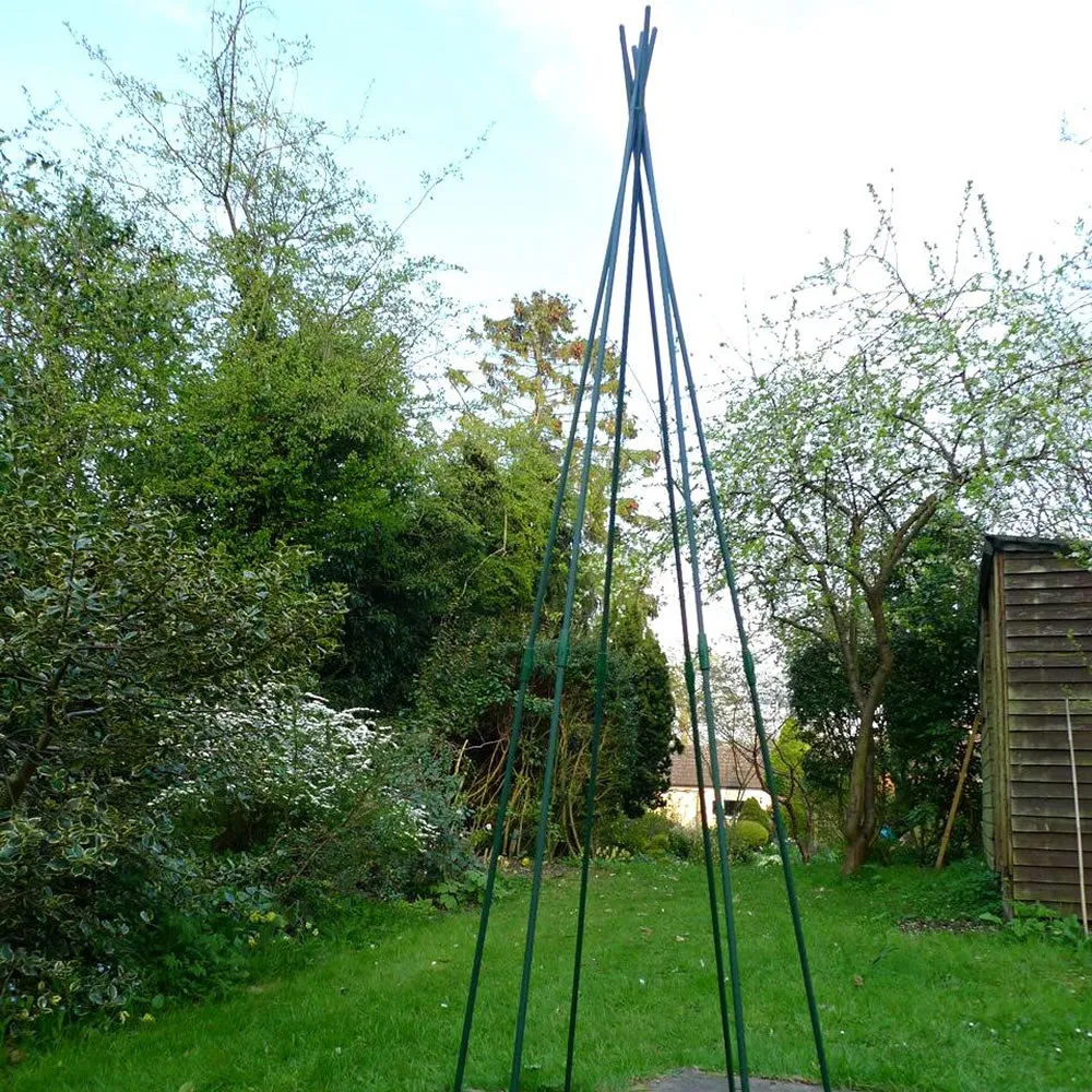 Pea and Runner Bean Wigwam Teepee - Garden Support Frame Kit