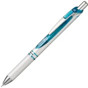 Pentel Energel Needle Tip Pen 0.5 mm Blue & White