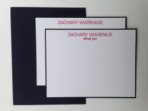 Personalized Stationery, Personalized Note Cards, Men's stationery, Men's Note Cards, Note Cards, Thank You Note Cards, Set of 10
