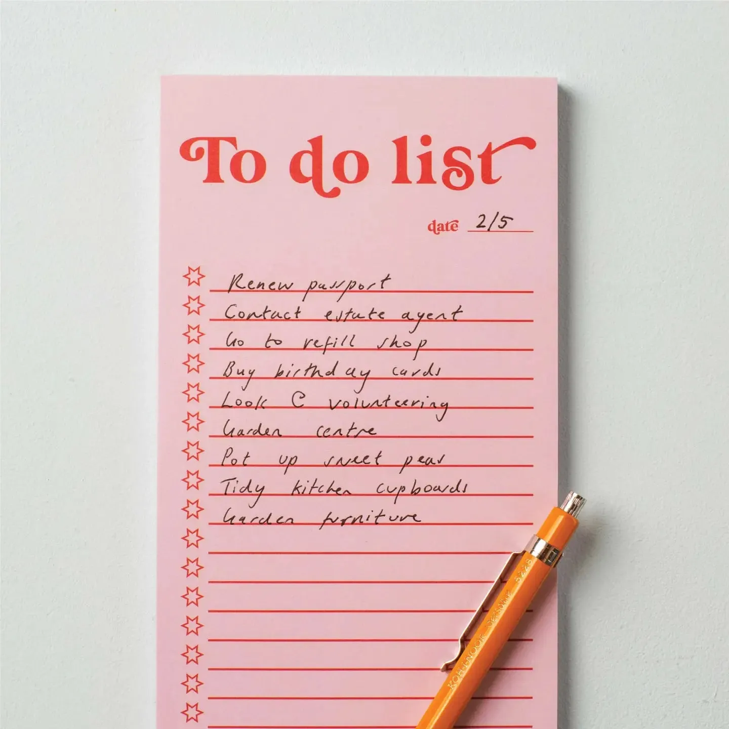 Pink & Red To Do List Pad