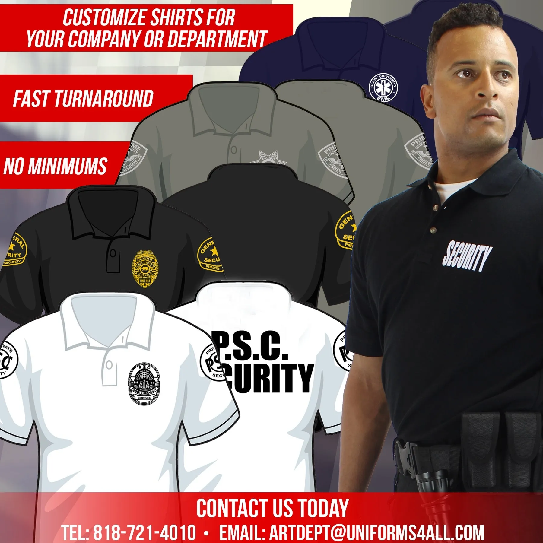 Plain Polycotton Tactical Long Sleeve Polo Shirt