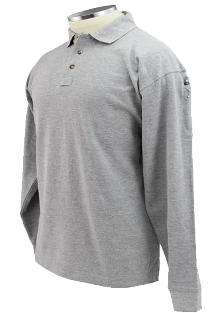Plain Polycotton Tactical Long Sleeve Polo Shirt