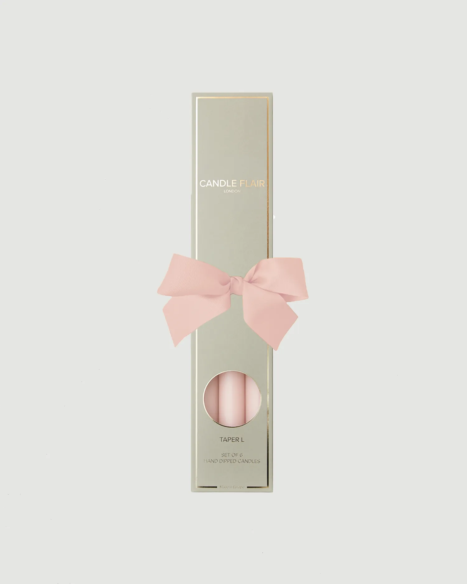 Powder Pink Candles (set of 6)