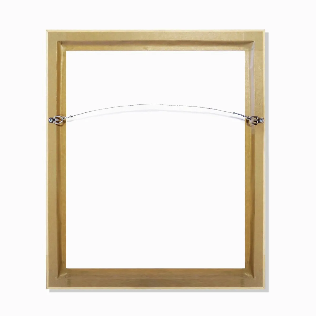 "Breathe Deeper", Breathe Evil Eye Inspiration Blue Framed Canvas Wall Art Print for Bedroom