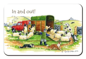 "In And Out" Fridge Magnet