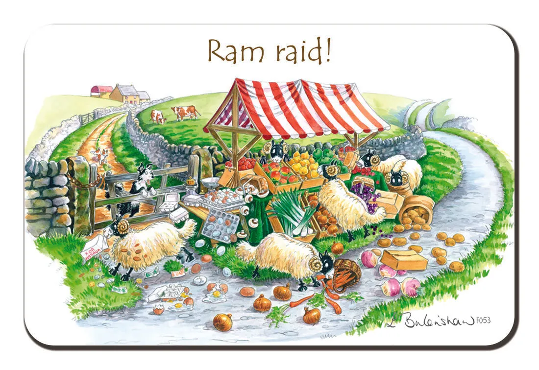 "Ram Raid" Fridge Magnet