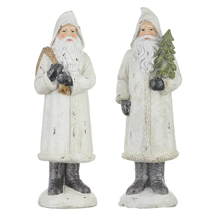Raz Imports 2022 Cozy Christmas 12.25" Santa, Asst Of 2