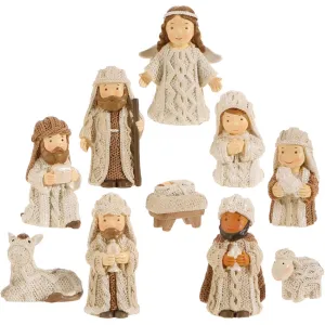Raz Imports Tidings Of Joy 2.5" Nativity, Set of 10.