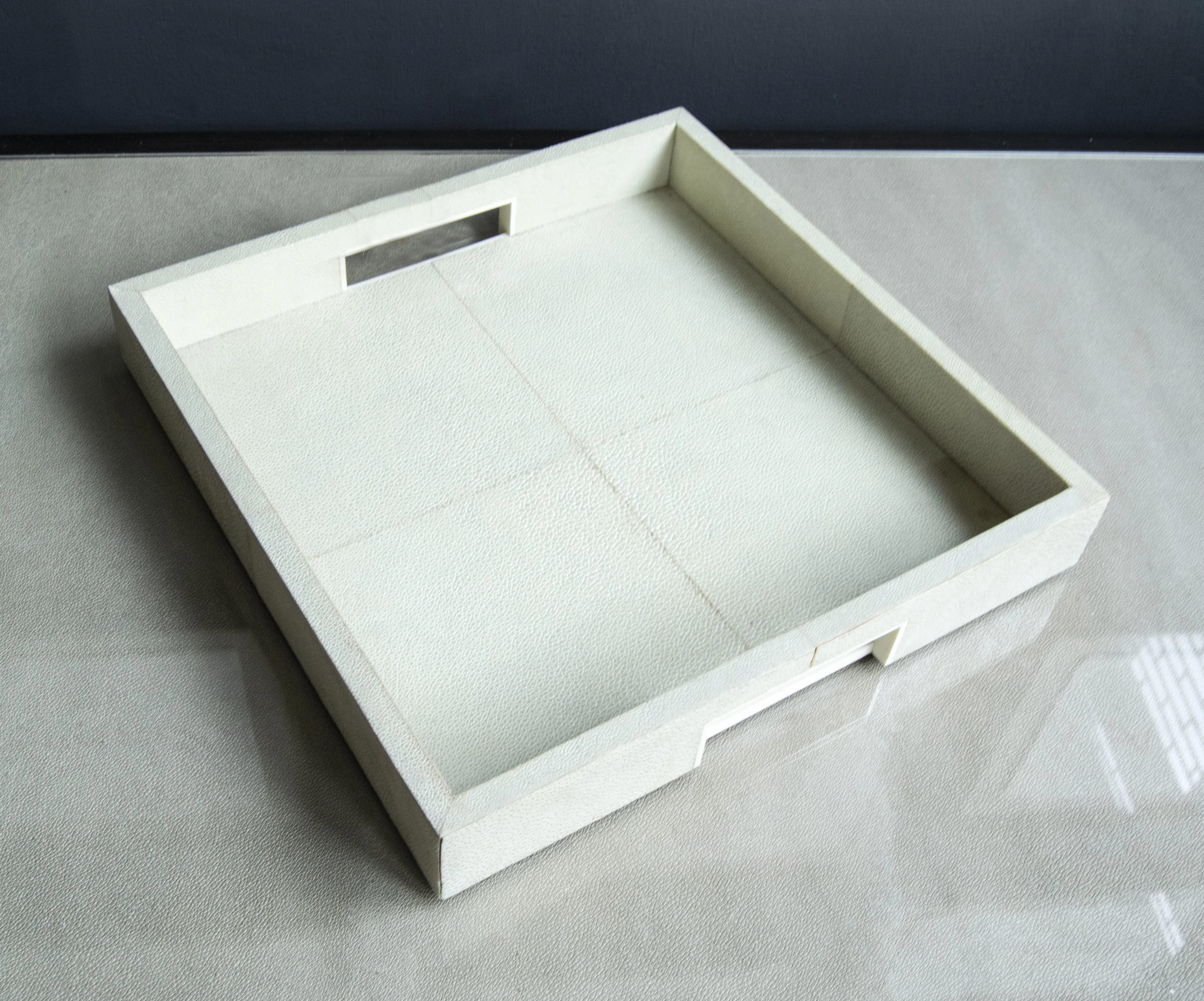 Real Shagreen Serving Tray