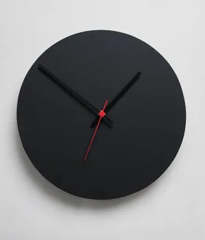 Round Clock Black