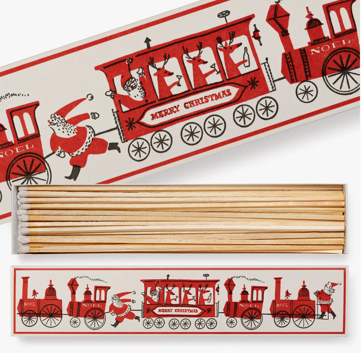 Santa Trains Long Matchbox