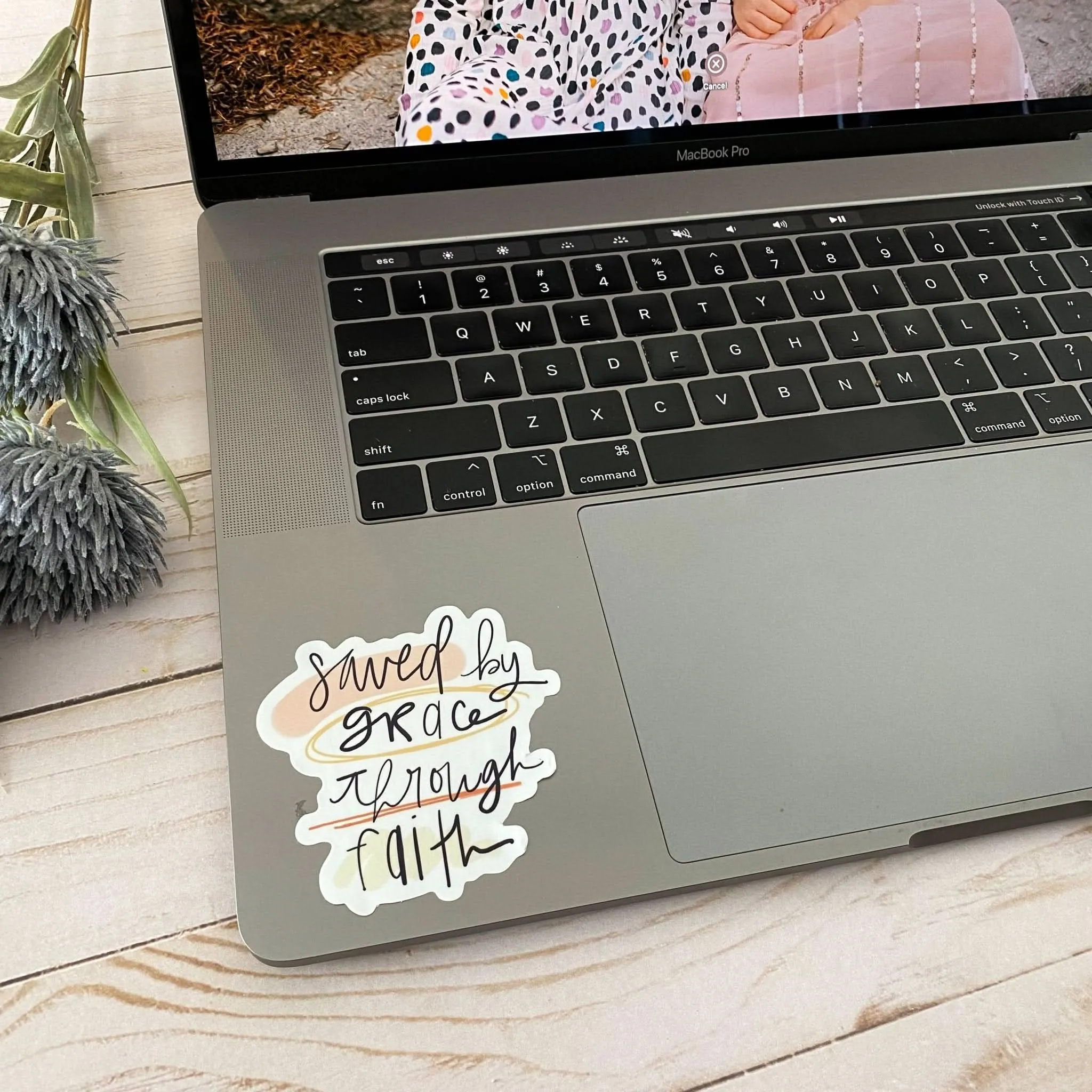 Saved By Grace Through Faith Sticker