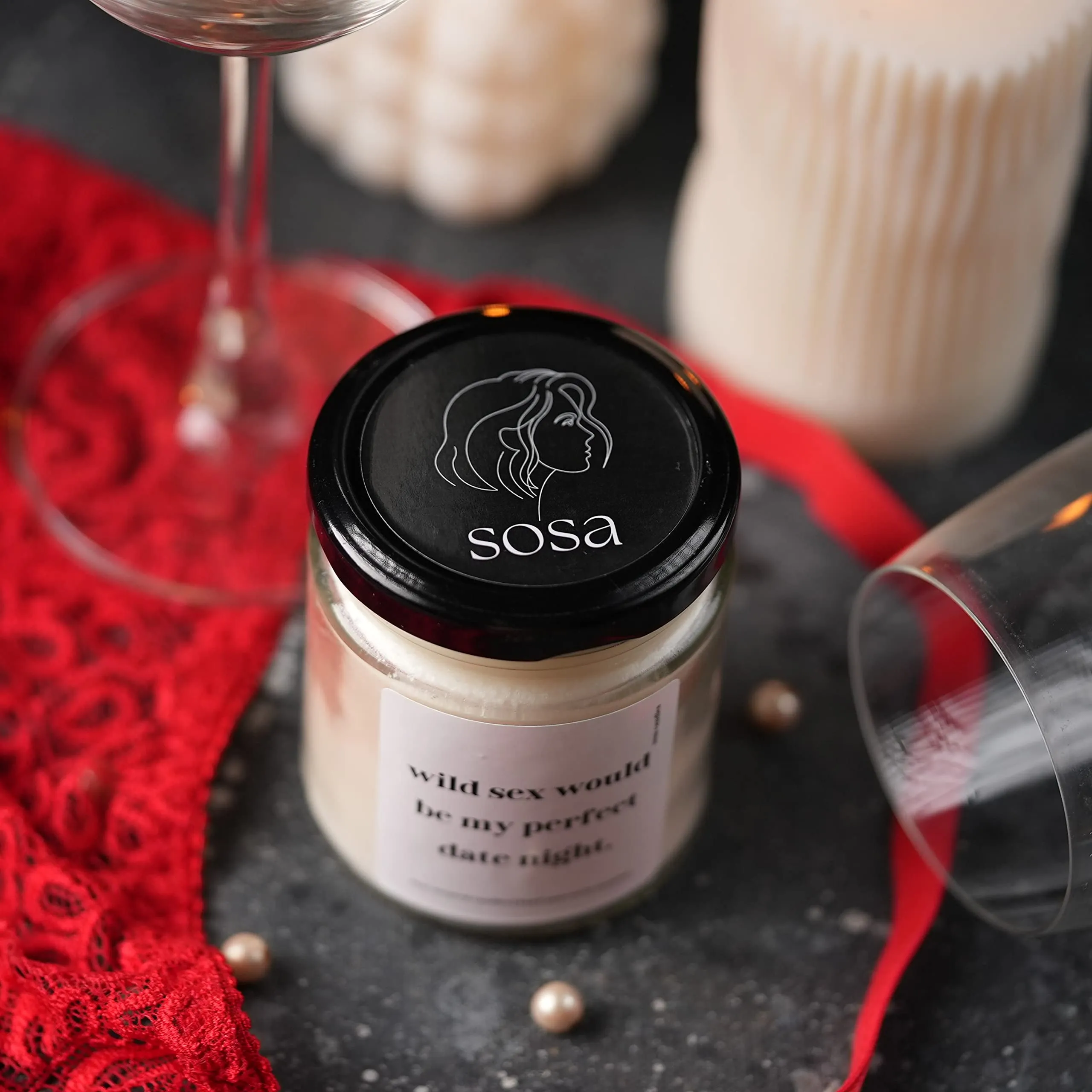 Scented Date Night Candles | Scented Candles for Date Night Decoration | Scented Candles for Bedroom | Valentine Gifts for Couples | Romantic Candle Gifts for Him Her Wife Husband Girlfriend, 40hrs