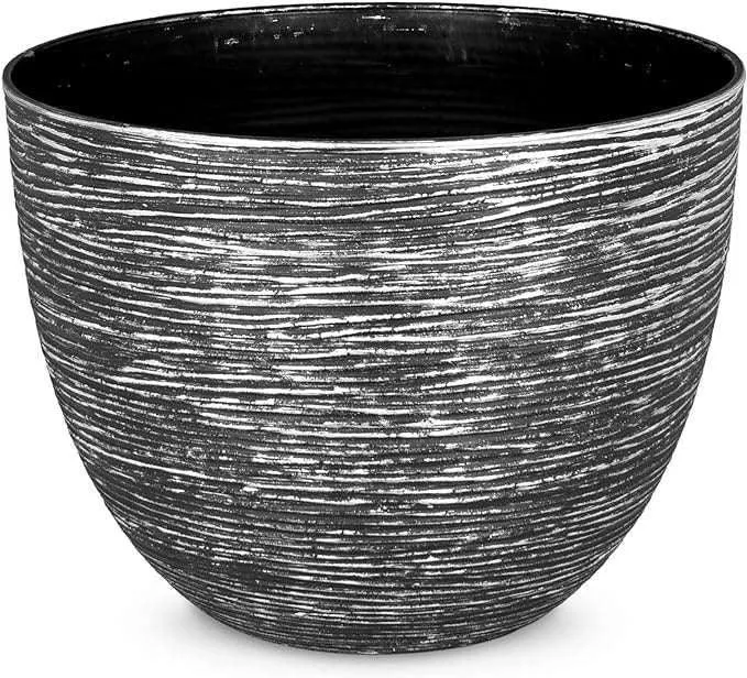 SG Traders ™ Large Round Plastic Spiral Garden Plant Pot