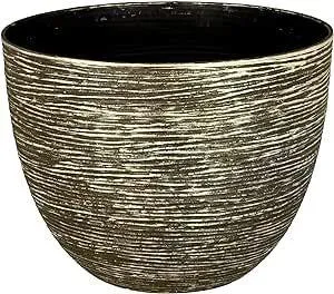 SG Traders ™ Large Round Plastic Spiral Garden Plant Pot