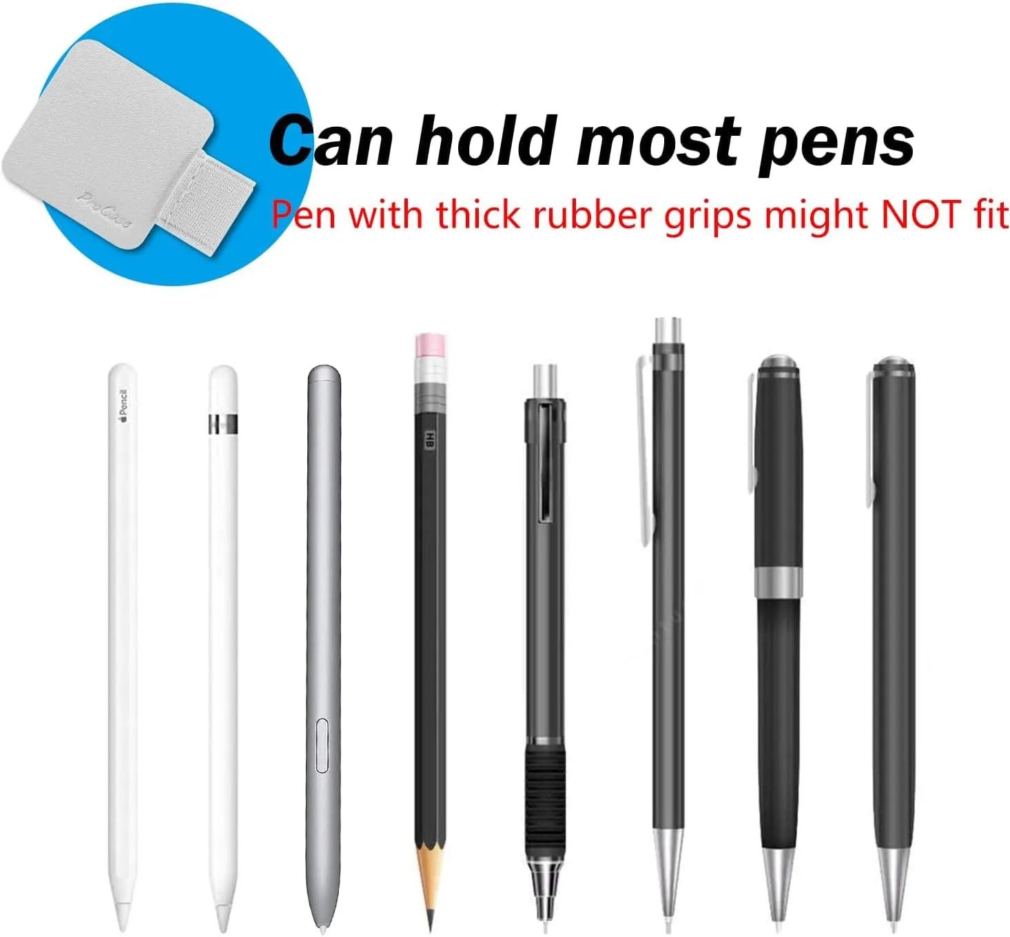 StayWrite Pen Loops: 5-Pack of Stylish Leather Pen Holders for Notebooks & More