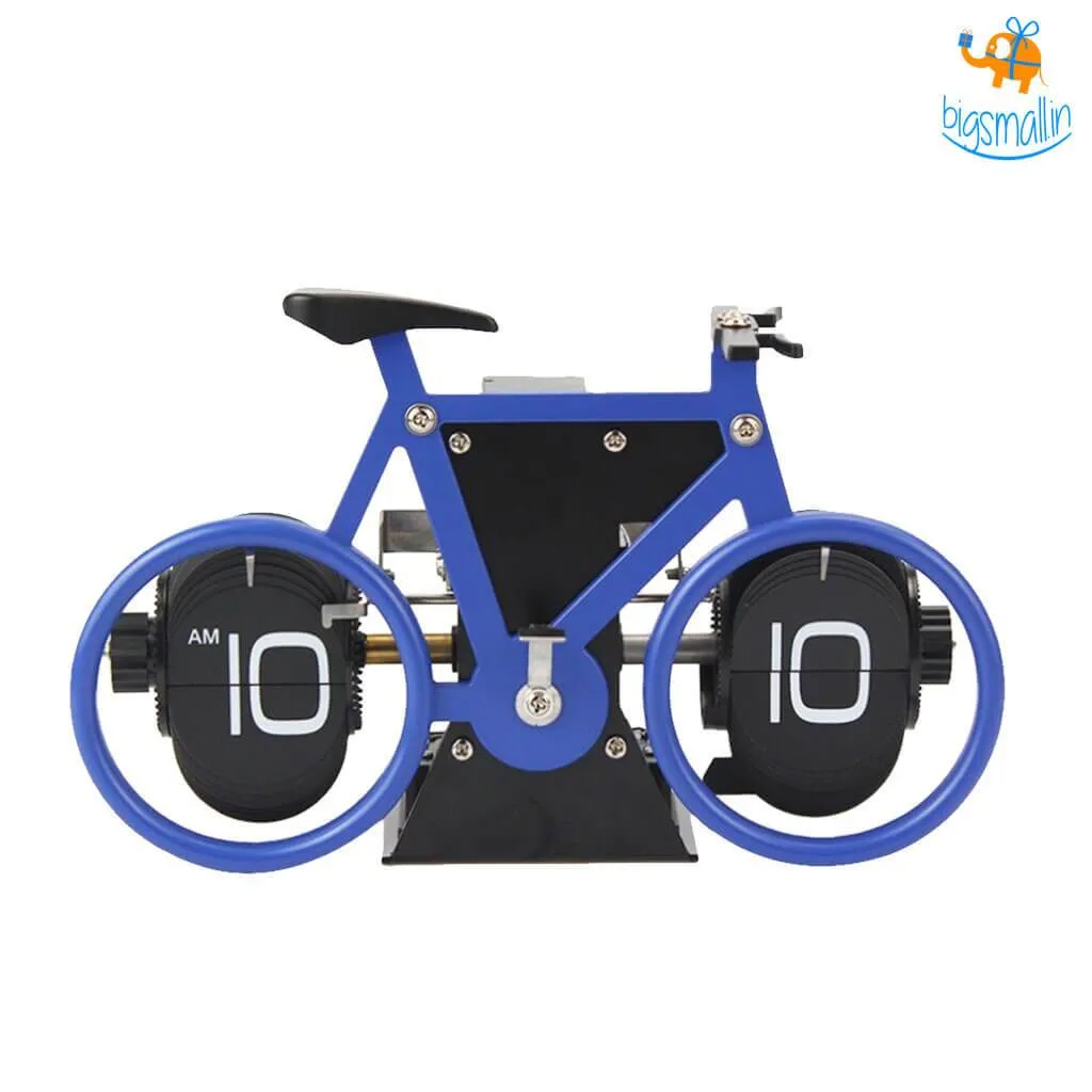 Steel Bicycle Flip Clock