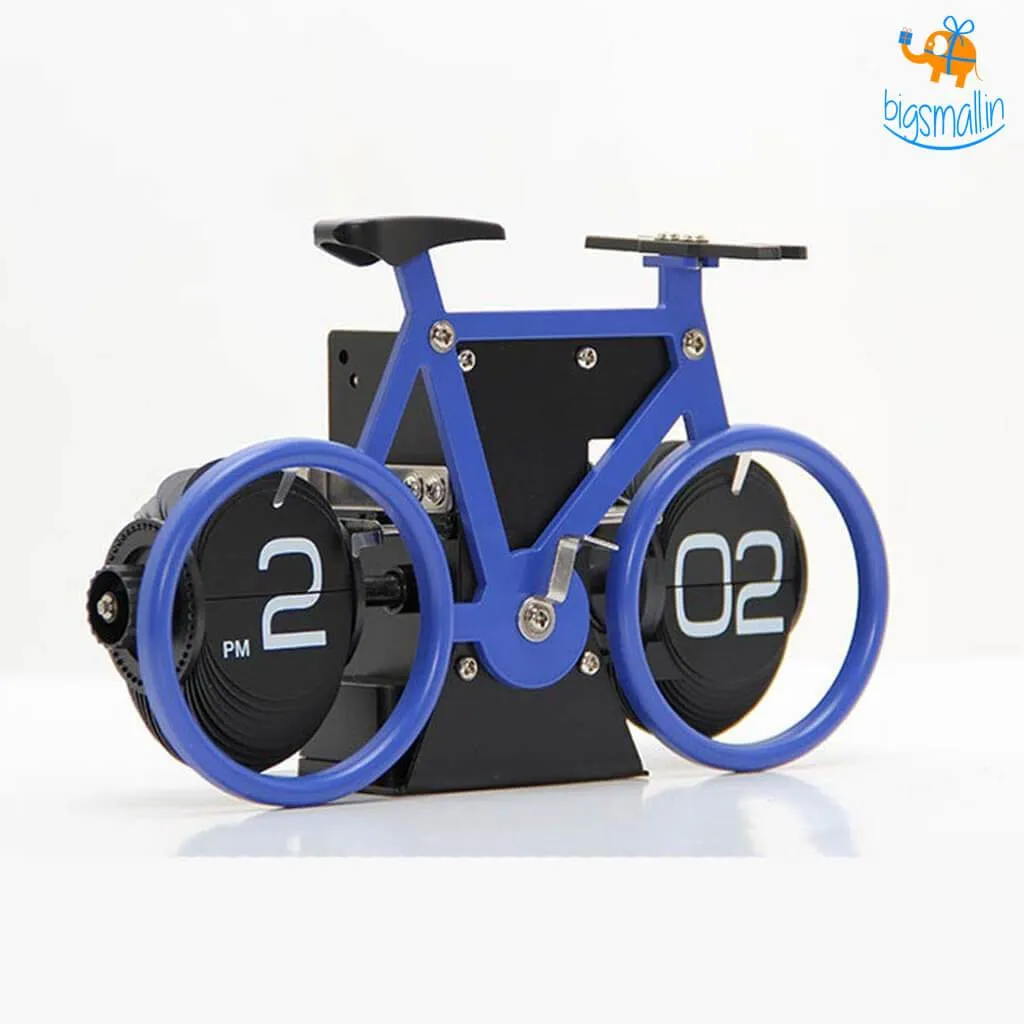 Steel Bicycle Flip Clock