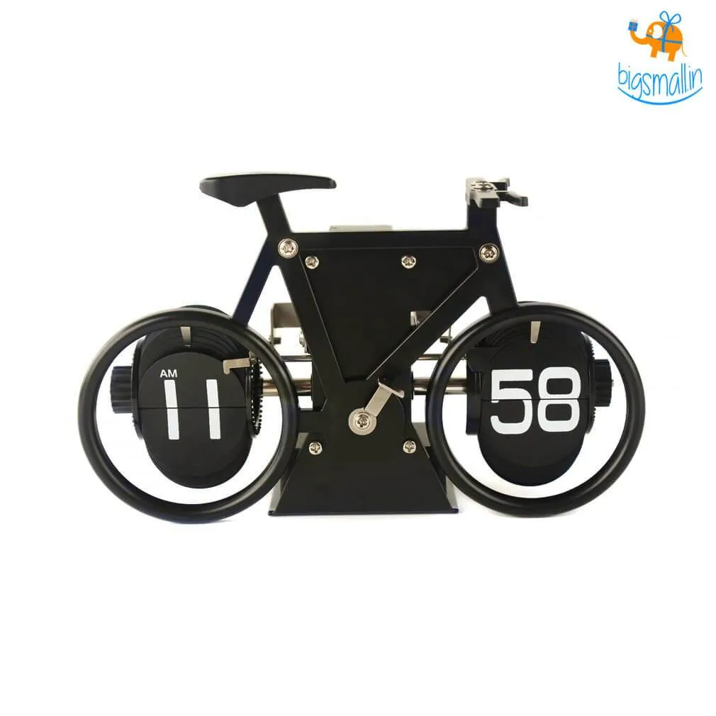 Steel Bicycle Flip Clock